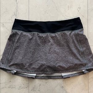 lululemon athletica Black and Gray Skirt